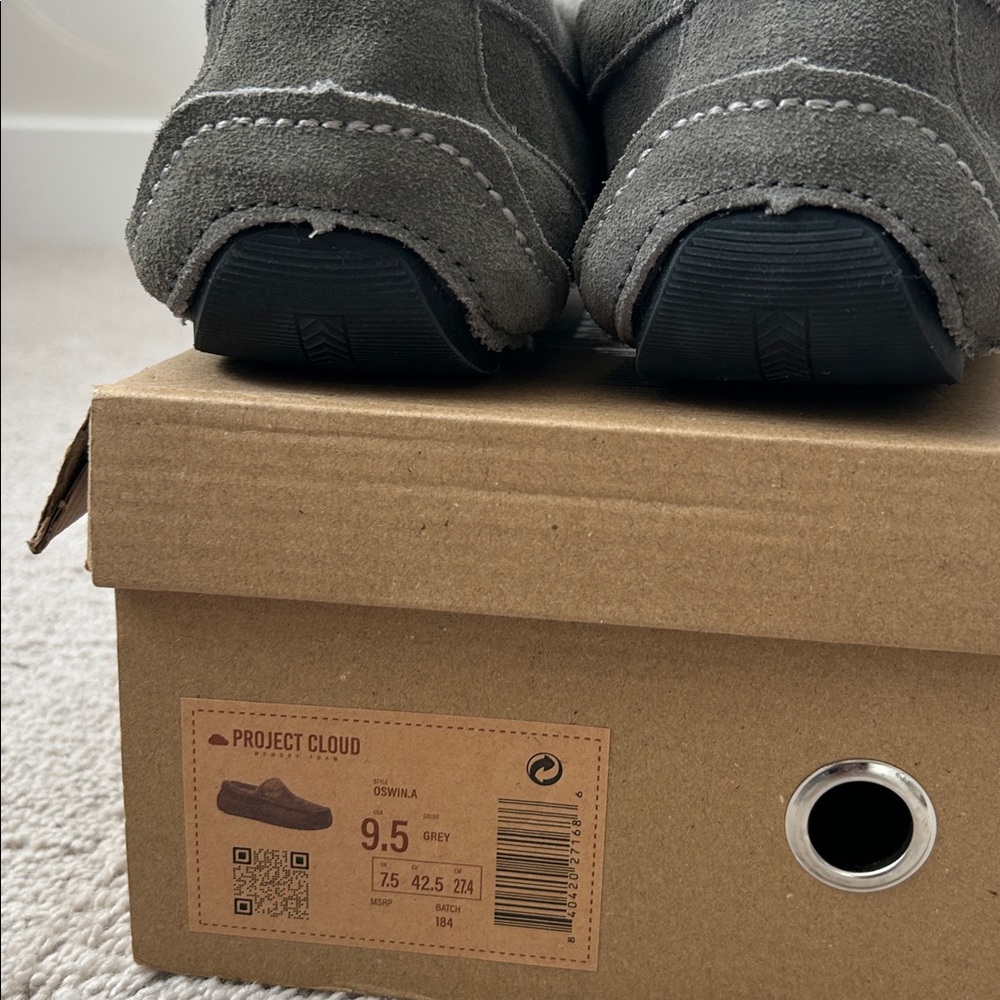 Project cloud Men's memory foam Gray Slippers NWT - image 4